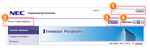 Page header on each page