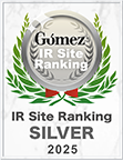 Gomez / IR Site Ranking 2025 SILVER