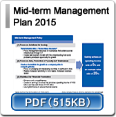 Mid-term Management Plan 2015
