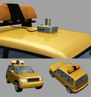 Image mounted on a vehicle