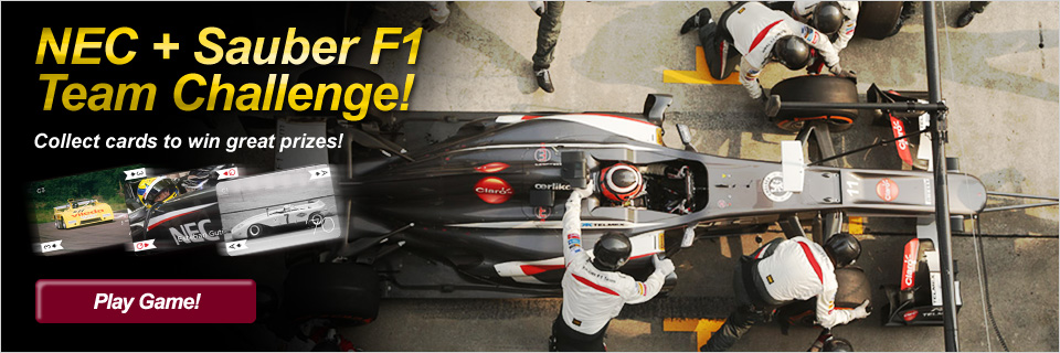 NEC:Premium Partner of Sauber F1 Team