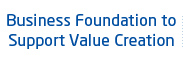 Business Foundation to Support Value Creation