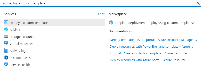 Deploy a Custom Template