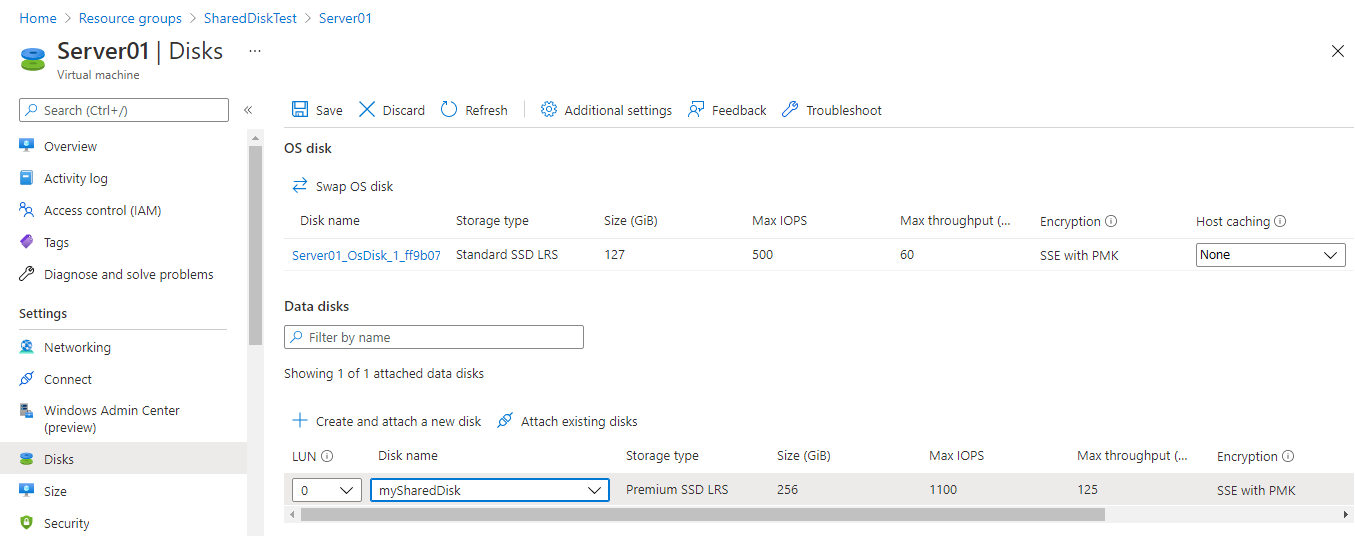 Adding Data Disk