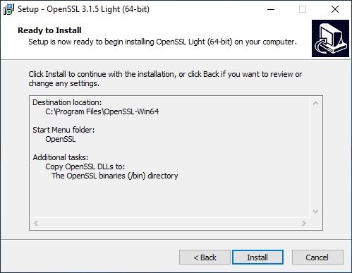 OpenSSL-InstallSetting