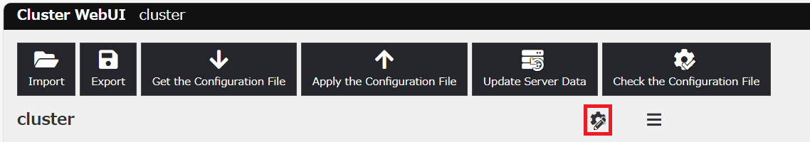 Click Cluster Propaties
