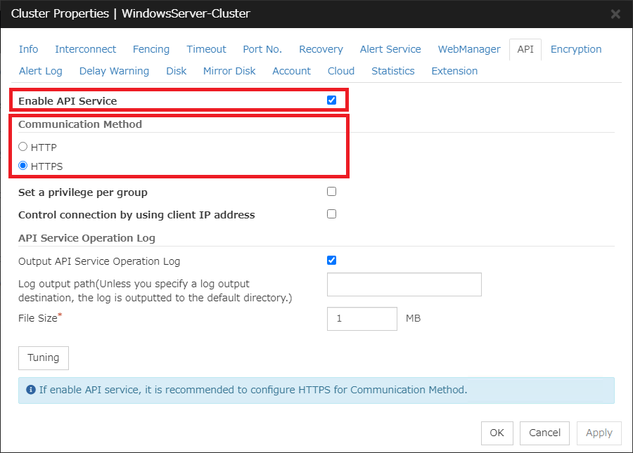Enable API - Windows