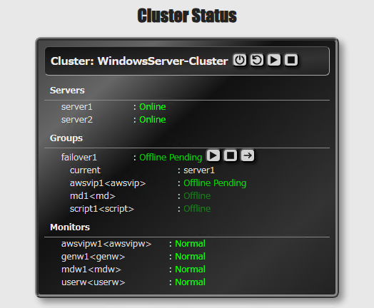 Start moving group in StatPanel