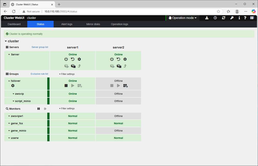 Checking the Operation 1