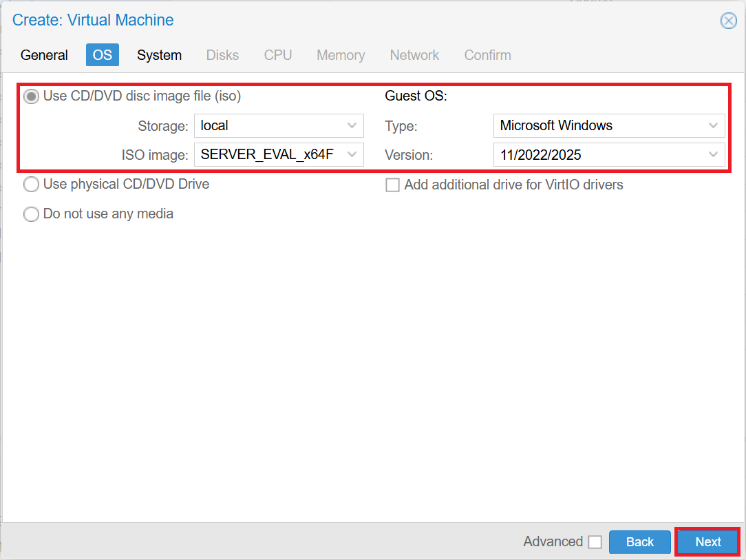 Proxmox Web Interface 3