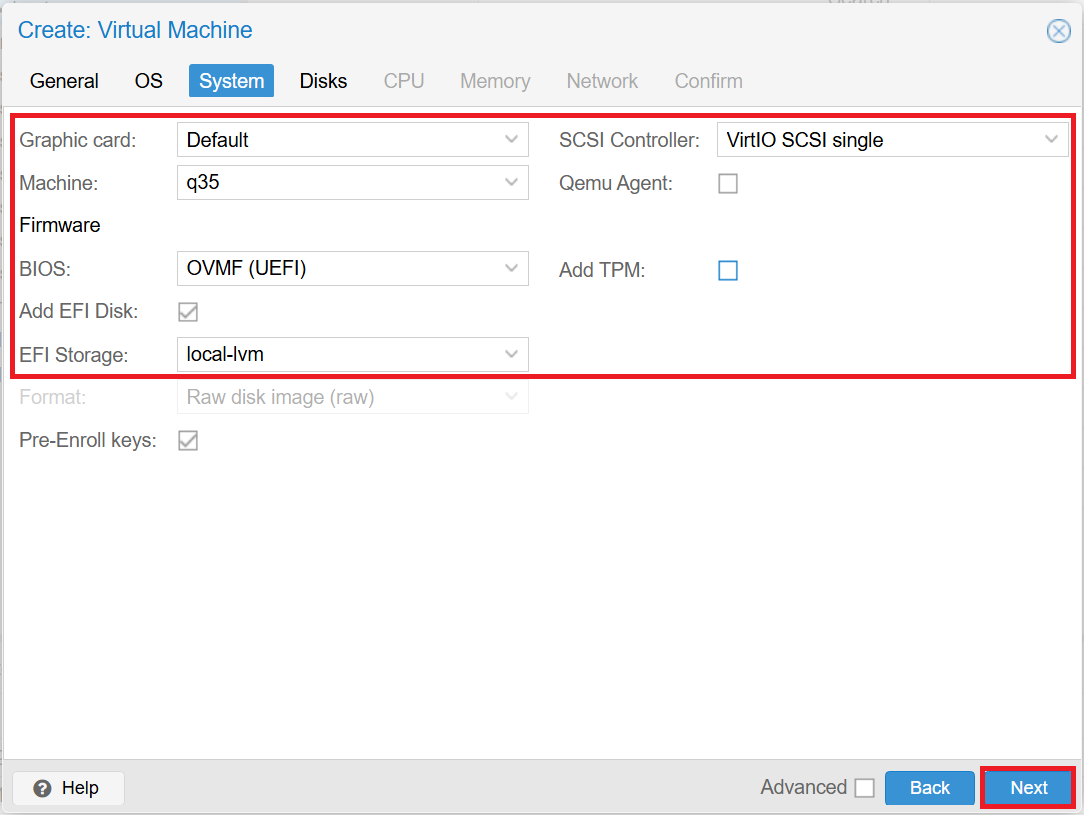 Proxmox Web Interface 5