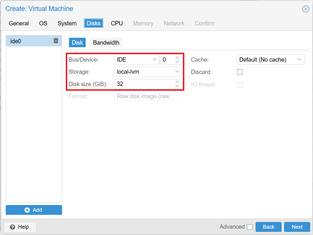Proxmox Web Interface 7
