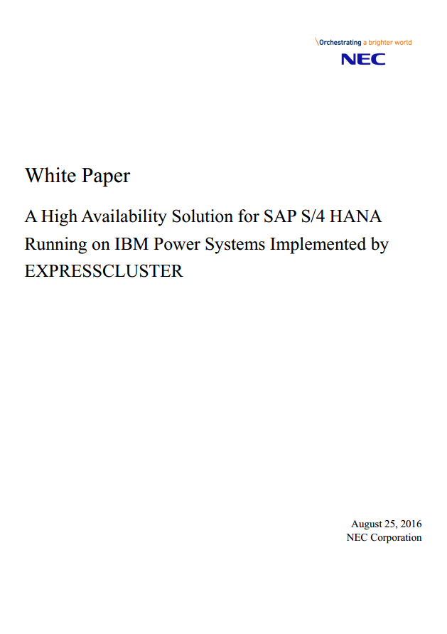 SAP HANA Technical White Paper