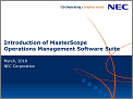 Introduction of MasterScope Operations Management Software Suite