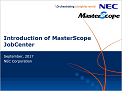 Introduction of MasterScope JobCenter