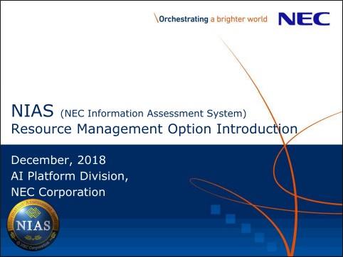 NIAS 4.1 Resource Manamgent Option Presentation Document