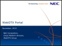 WebOTX Portal Product Presentation