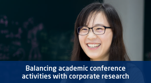 Balancing academic conference activities with corporate research