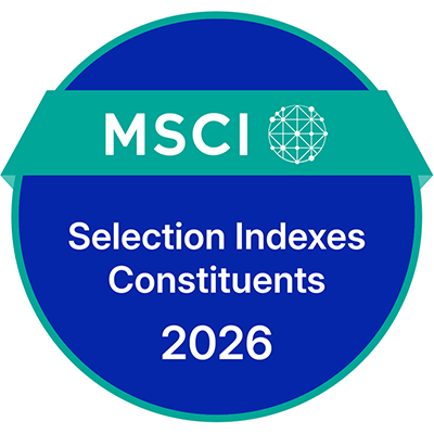 The logo of MSCI ESG Leaders Indexes