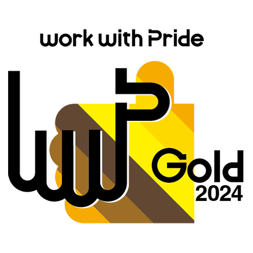 The Logo of work with Pride Gold 2024