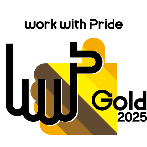 The Logo of work with Pride Gold 2025