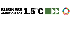 The logo of Business Ambition for 1.5ºC