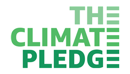 The logo of The Climate Pledge