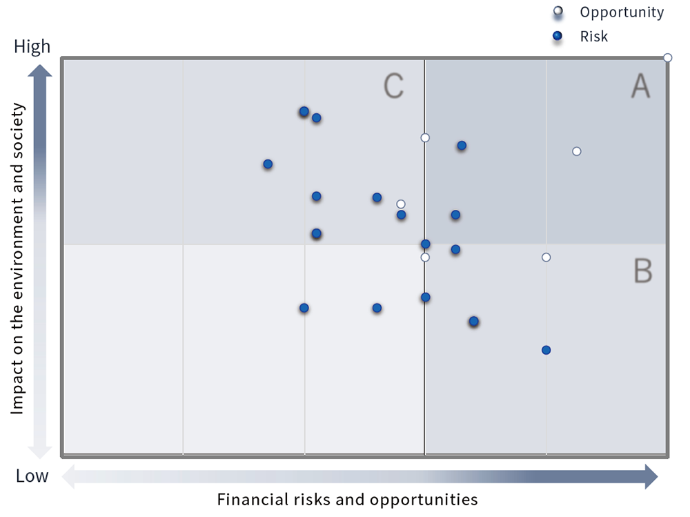 The picture of Results of evaluation of impacts, risks, and opportunities