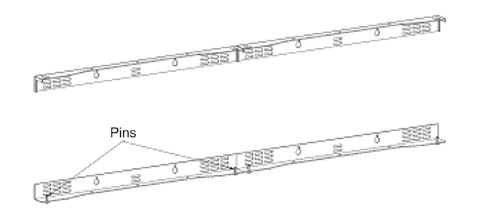 Wall mount brackets (Example: brackets for two units).