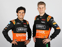 Team Drivers Sergio Perez (Left)/Nico Hulkenberg (Right)