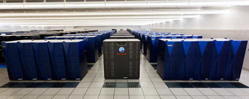 Earth Simulator (Photo provided by JAMSTEC)
